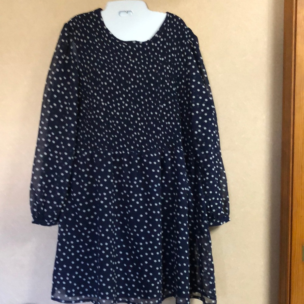 Simply be Navy poka dot dress